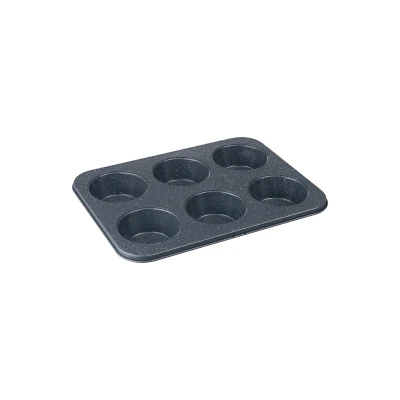 Image of Denby Quantanium Finish 6 Cup Muffin Tin