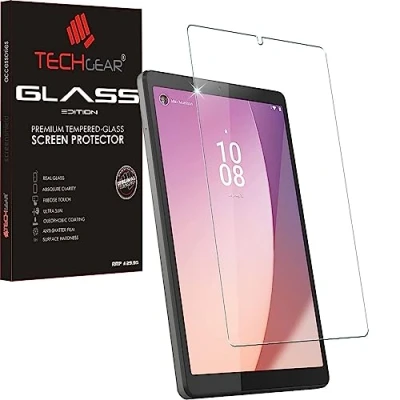 Image of TECHGEAR Glass Edition Screen Protector fits Lenovo Tab M8 4th Gen 2023 (8.0&quot;) TB300, Genuine Tempered [9H Toughness] [HD Clarity] [Scratch Resistant] [No Bubble]