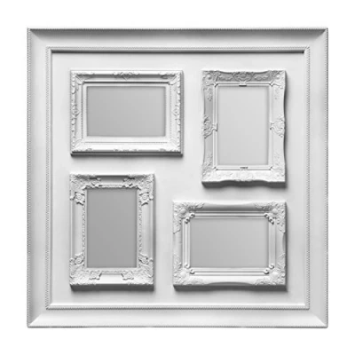 Image of Premier Housewares Vintage Multi Photo Frame for 4 Photos, Silver