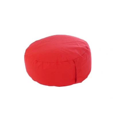 Image of Pouffe Foot Stool Bean Bag With Beans Red