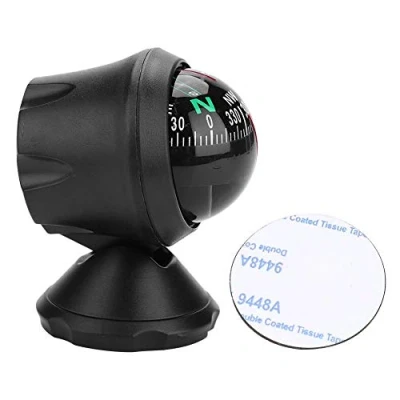 Image of Keenso Boat Compass, ABS Plastic Adjustable compass Dash Mount Electronic Navigation Marine Night Vision Ball for Boat, Truck, Caravan car