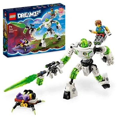 Image of LEGO DREAMZzz 2 in 1 Mateo and Z Blob the Robot Toy Set with Figure plus Jayden &amp; Minifigures, Imaginative Dream Adventure Play Based on TV Show, Toys for Kids Aged 7+ 71454