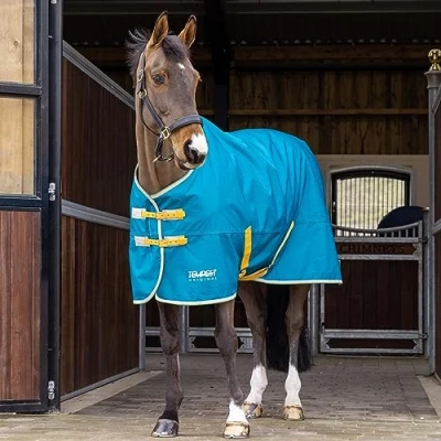 Image of Shires Tempest Original 50 Turnout Rug Blue 7ft0