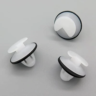 Image of VVO Fasteners White Plastic Side Door Card &amp; Trim Panel Clips for Ford Transit, (Pack of 10)