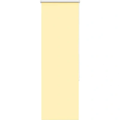 Image of vidaXL Roller Blind Blackout Yellow 45x175 cm Fabric Width 40.7 Polyester