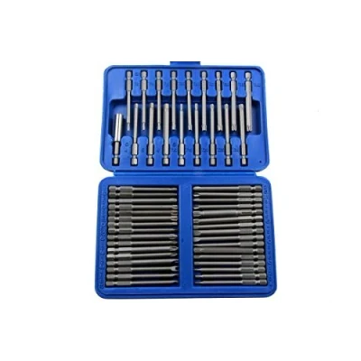 Image of US PRO 50pc Hex Dr. S2 Extra Long Security Bit Set Torx Allen Spline BER1374