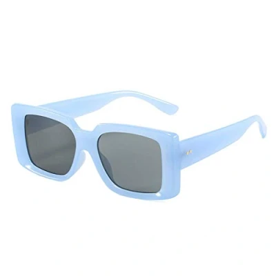 Image of NC Fashion Rectangle Sunglasses Women Vintage Nail Decoration Gradient Mirror Eyewear Men Shades U V400 Square Sun Glasses