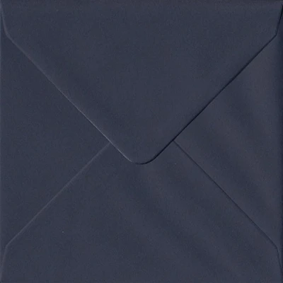 Image of Imperial Navy Blue S6 130mm x Gummed Small Square Colour Envelopes 100gsm (Pack of 50)