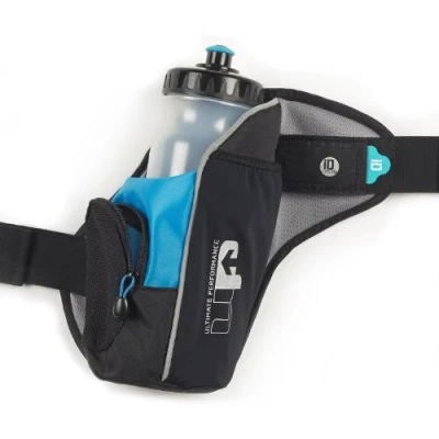Image of Ultimate Performance Men&#039;s High Force II Hydration Bottle Belt Black/Blue, One Size