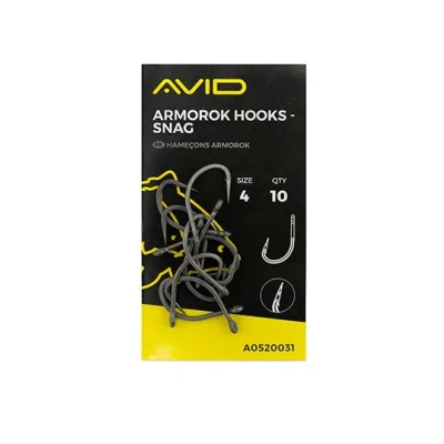 Image of Avid Carp Armorok hooks Snag Size 4 (10 pieces)