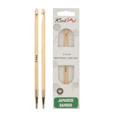 Image of KnitPro Bamboo Tunisian Crochet Hook 5.50mm 3pcs