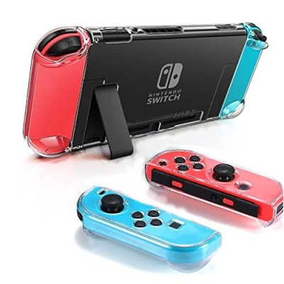 Image of Dockable Clear Case for Nintendo Switch, FANPL Protective Cover Switch and Joy Con Controller Crystal