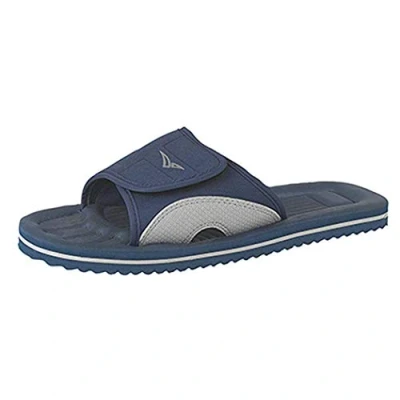 Image of PDQ M275, Men&#039;s Flip Flops, Navy Blue Grey Eva Fabric, 10.5 UK