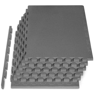 Image of ProsourceFit Extra Thick Puzzle Exercise Mat ¾ and 1&quot;, EVA Foam Interlocking Tiles for Protective, Cushioned Workout Flooring Home Gym Equipment