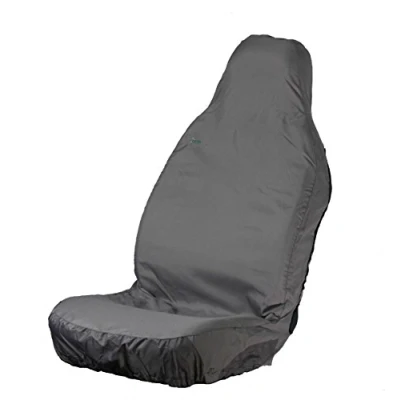 Image of TOWN &amp; COUNTRY COVERS 3D Universal Car Seat Cover, Front Heavy Duty, Waterproof, Van Covers, Designed in the UK, Oil Mud Resistant, Grey