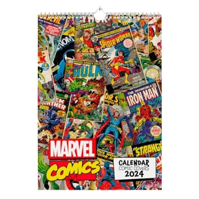 Image of Grupo Erik Marvel Comic Covers A3 Wall Calendar 2024 11.7 x 16.5 inches 29.7 42 cm 12 Month Planner Family Gifts