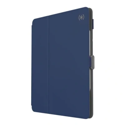 Image of Speck Case for iPad Pro 6th Generation 12.9 Inch Drop &amp; Camera Protection, Slim Multi Range Stand, Apple Pencil Holder Arcadia Navy/Moody Grey