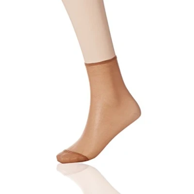 Image of DIM Women&#039;s Sublim shimmer Ankle High x2 Socks, Black, One Size