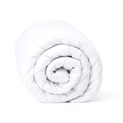 Image of Amazinggirl Summer duvet 140 x 200 cm quilts sleeping blanket quilted warm white made of microfibre
