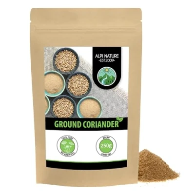 Image of Ground Coriander (250g, 8.8oz), Powder, Seeds, 100% Natural, Seeds No additives