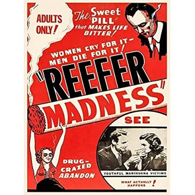 Image of Wee Blue Coo Reefer Madness Movie Advert Large Art Print Poster Wall Decor 18x24 inch