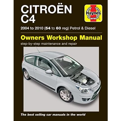 Image of Citroen C4 Petrol &amp; Diesel (04 10) Haynes Repair Manual (Paperback)