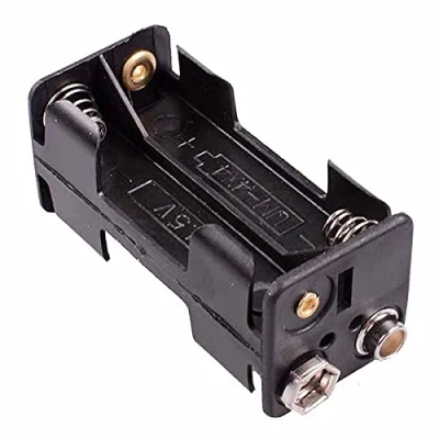 Image of AAA x 4 (2+2) Battery Holder Press Stud Connections Hobby Electronics Electrical DIY Circuits Triple A