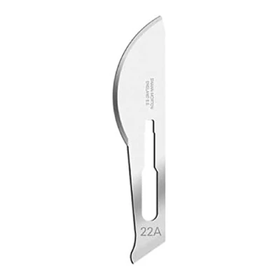Image of Swann Morton No 22A Sterile Carbon Steel Blades