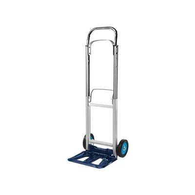 Image of Einhell BT HT 90 Folding Sack Truck kg Capacity Aluminium Framed Trolley On Wheels Hand With Extendable Handle, Multicolor