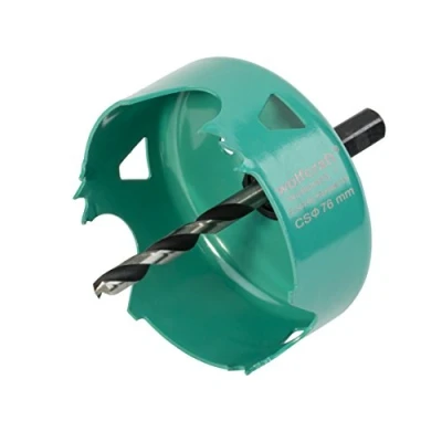 Image of wolfcraft Carbon Steel Hole Saw, Ø 76 mm I 5970000 for Electrical and Plumbing installations in Wood Drywall Materials