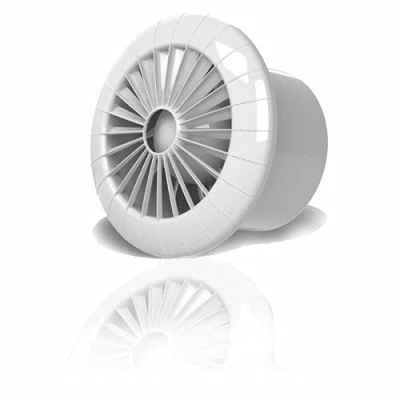 Image of Ceiling Bathroom Extractor Fan Ducting 100mm 4&quot; 120mm 4.72&quot; 150mm 6&quot; Modern arid White Air Ventilation (120mm / 4.72&quot;, with Humidity Sensor)
