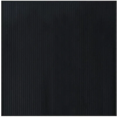 Image of vidaXL Rug Square Black100x100 cm Bamboo