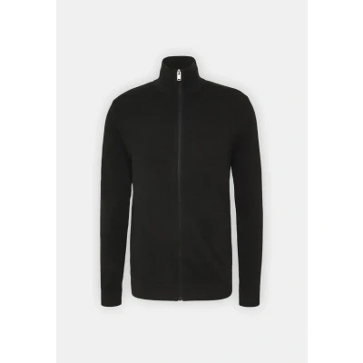 Image of SELECTED HOMME Men&#039;s SLHBERG Full Zip Cardigan B NOOS Sweatshirt, Black, M
