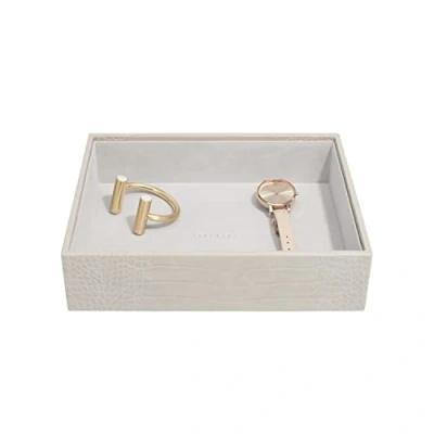 Image of Stackers Putty Croc Textured Classic Jewellery Box Chunky Layer