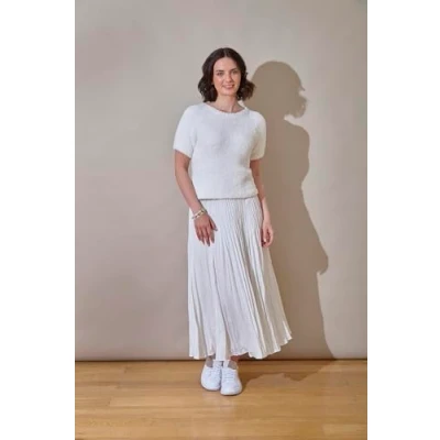Image of King Cole Ladies Knitting Pattern Truffle Glitz Womans Short Sleeve Top &amp; Cardigan (6052)