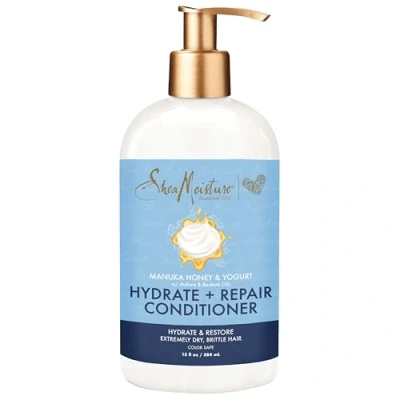 Image of SHEA MOISTURE Manuka Honey and Yogurt Hydrate Plus Repair Conditioner for Unisex 13 oz Conditioner, White