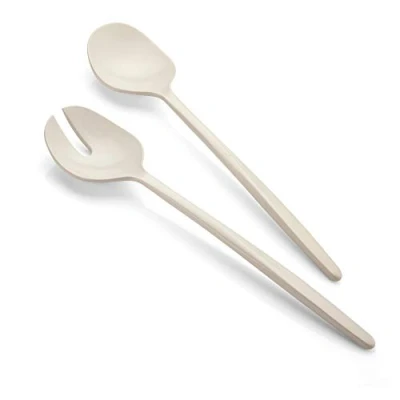 Image of Guzzini Tierra, Recycled Plastic Salad Cutlery Milk White, 28 cm 106101156