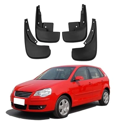 Image of 4Pcs Car Mud Flaps for Volkswagen Polo 2004 2010, Front/Rear Wheel Mudflaps, Waterproof Splash Protection Fender, External Accessories