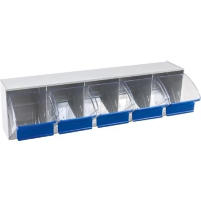 Image of hünersdorff Transparent Container/Storage Box/Latch for Optimal MultiStore Storage System in Modular Principle Made of High Impact Plastic (PS), No. 5