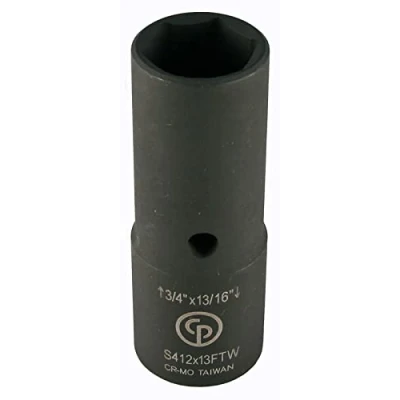 Image of Chicago Pneumatic S412X13FTW 1/2 Inch Square Drive, 3/4 x 13/16 Flip, Thin Wall, 6 Point, Impact Socket