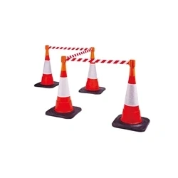 Image of VFM Orange Retractable Web Belt for Traffic Cones