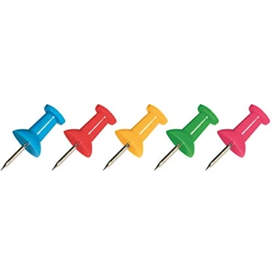Image of Maped Push Pins Assorted Colours (Pack of 25)