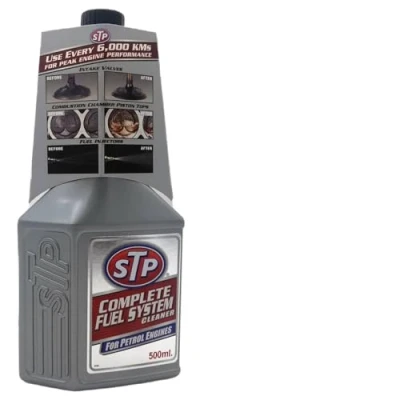 Image of STP 50500EN 500ml Complete Fuel System Cleaner for Petrol Engines