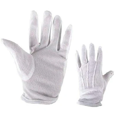 Image of HAND ® 10 Pairs GL2 Premium Non Slip Work Gloves White Size Medium Stretchable Weight