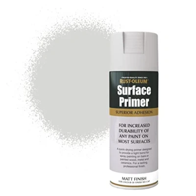 Image of Rust Oleum AE0040027E8 Surface Primer Grey, 400ml (Packaging may vary)
