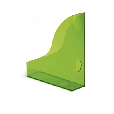 Image of Durable Basic Magazine Rack, Transparent Green, Pack of 6, Ideal for holding Magazines, Documents, Brochures, etc. Up to A4 format