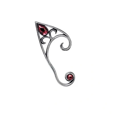 Image of Alchemy Gothic Elvyn Earwrap (Right) Women Ear Stud Silver Coloured, Pewter,