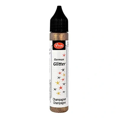 Image of Viva Decor German Glitter, Synthetic Material, Brown, 12 x 2.1 cm