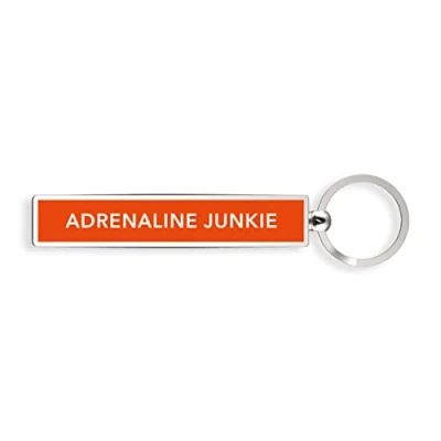 Image of IF Show Offs Keys Adrenaline Junkie Keyring Orange, 8 cm