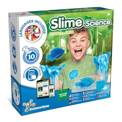 Image of Science4you Glow in The Dark Making Kit Lab Slime Set S Toys and Games for Kids, Gifts Boys Girls Age 8 9 10+